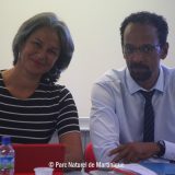 Séance de travail entre le Président du Parc, Louis BOUTRIN et la Présidente du CMT, Karine MOUSSEAU