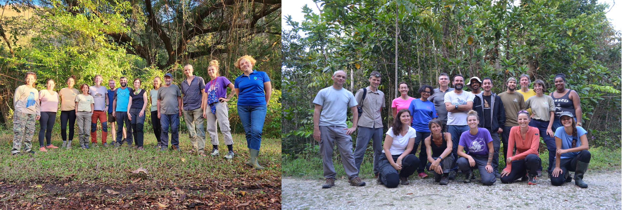 Intervenants et participants à la formation à la capture des chiroptères (2023)